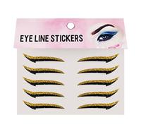Eye Liner Stickers, Eyelashes Patches, Waterproof Wear Easy Application Time Saving Bold Color Lightweight Feel, Makeup Stickers for Ladies, Wives 1.69x0.91 Inches