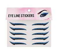 Eye Liner Stickers, Eyelashes Patches, Waterproof Wear Easy Application Time Saving Bold Color Lightweight Feel, Makeup Stickers for Ladies, Wives 1.69x0.91 Inches