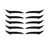Eye Liner Stickers, Eyeliner Strip, 10 Pieces Waterproof Wear Smudge Proof Reusable Compact Strong Adhesive, Eye Makeup Hack for Girls Get Ready, 1.69x0.91Inches,black, Purple, Green, Gold, Blue, Pink