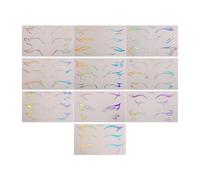 Eye makeupstickers- 8×13cm Beauty Face Decals, makeupTransfer stickers| Glitter Eye Face Gems for Women, Festival Party makeupAccessories, Waterproof Cosmetic stickersfor Concert, Halloween, Car