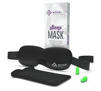 Eye Mask for Sleeping | Sleep Mask Men/Women Better Than Silk Our Luxury Blackout Contoured Eye Masks are Comfortable - This Sleeping mask Set Includes Carry Pouch and Ear Plugs