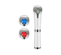 Eye Massager Red Blue Light Jade Eye Care,Electric Eye Massager Vibration Anti Aging Eye Wrinkle Massager Remove Dark Circles Cosmetic Device for Eyes