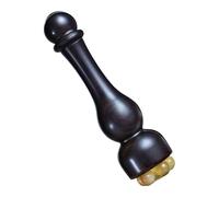 Eye Massager Tool, Portable Wooden Facial Roller - 12x4cm Handheld Massager mit Pressure Nodes, Solid Beechwood Tool with Ergonomic Grip, for Home, Travel, Shower, Relaxation, Facial Rejuvenation