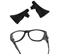 Eye Opening Stuff Lentes laterales de repuesto compatibles con gafas de sol Oakley Frogskins OO9013/Frogskins Lite OO9374, Negro