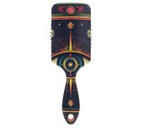 Eye Pattern Tarot - Cepillo antiestático para cabello rizado, cepillo húmedo y seco para todo tipo de cabello con mango ergonómico para cabello de mujer