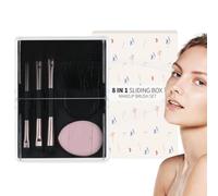 Eye Shadow Brush, Soft Travel Makeup Brush, 8 Pieces Eyeshadow Brush Set with Storage Box, Portable Makeup Brushes Set, Beauty Tools for Eyes, Cheeks and Lips Makeup Brushes, Eyes