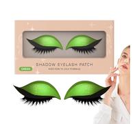 Eye Shadow Eyelash Stick On, Reusable Adhesive Makeup Patch for Smudge-Proof Application, Ideal for Bridal Photoshoots Halloween Cosplay Stage Festival Wedding or Night Out Looks