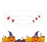 Eye Stickers, Face Decals, 2.05x5.91 Inches Size, Comfortable Spooky Skin Friendly Adhesive Design, Temporary Stickers for Halloween Party, Masquerade, Makeup Costume, Kids and Women