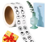 Eye Stickers for Crafts - 1000 Piece Cartoon Eye Sticker Roll, Cute Self Adhesive Expression Decals for Kids Crafts, Reward Charts, Laptop, Water Bottle, DIY Scrapbook Projects | Eyes Stickers Labels