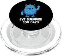 Eye Survived 100 Days of School Monster - Lindo 100th Day Kids PopSockets PopGrip para MagSafe