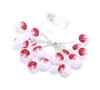 Eyeball String Lights, Halloween Indoor Decor, Scary Light with Waterproof 9.8 Inches Bulbs, Spooky Illumination for Window, Garden Patio, Fence, Porch, Yard, Tree Windowsill