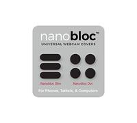 Eyebloc Nanobloc Universal Webcam Covers - Privacy Protection Accessory, No Residue Application - Dots and Bars, 7 Pieces