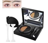 Eyebrow & Eyeliner Cream With Stamp, 2 In 1 Eyebrow & Eyeliner Cream With Stamp,Multi-Functional Double-Headed Eyeliner Stamp With Double Ended Brush,Natural Waterproof (01# Gray)