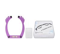Eyebrow Line Marker Ruler Foldable, Adjustable Arch Microblading Eyebrow Mapping Tool for Salon Measuring with High Accuracy (Purple)