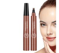Eyebrow Microblading Pen - 4 Point Eyebrow Pencil, Sweatproof Eyebrow Tint Pen with 4 Tip | Brow Pen, Four Claw Eyebrow Pencil, Microblading Liquid Brow Pen, Long-Lasting Brow Pencil, Creates Natural