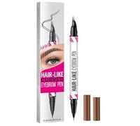 Eyebrow Pen, 2 en 1 Pencil, Natural Microfilling Pen, Long-Lasting Makeup for Travel, Special Ocasiones and Photo-Ready Brows, 5,91 x 1,18 pulgadas, Multicolor