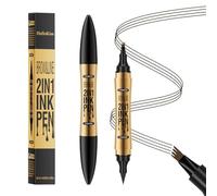 Eyebrow Pencil Dual-Ended Eyebrow Pen- Lápiz de Cejas 2 en 1 Resistente al Agua y de Larga Duración, Maquillaje de Cejas para Cejas Naturales y con Efecto Pelo (02# Marrón Oscuro)