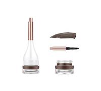 Eyebrow Pencil, Eyebrow Paste Brush Set, Larga Duración, Textura Ligera (04)
