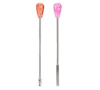 Eyebrow Powder Mixing Stick Uniform Blending Stainless Steel Cosmetic Pigment Stirring Spoon Color Mixing Cosmetic Pigment.