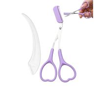 Eyebrow Scissors Comb, Precision Grooming Trimmer, Non Slip Beauty Tool, for Women Facial Hair Removal Eyebrow Shaping Styling Makeup Home Salon Use 13x6cm/5.12x2.36 inches
