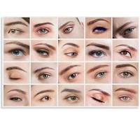 Eyebrow Shaping as Art Canvas Print A Definitive Brow Design Guide for Luxury Salon Walls(Unframed,16x24inch(40x60cm))