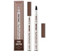 Eyebrow Tattoo Pencil para maquillaje de ojos Lápiz con aplicador de punta de micro horquilla - 24 Hour Waterproof, Long Lasting Stain(Chestnut)