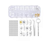 Eyeglass Nose Pads,Soft Jelly-Like & Air Chamber Silicone Nose Pads,Screw-in Glasses Nose Pad Replacement Kit