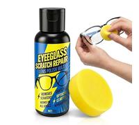 Eyeglass Scratch Remover Spray, Glasses Lens Cleaner and Minor Mark Restoration Spray for Eyeglasses, Sunglasses, Optical Lenses, Home Lens Care, Portable Bottle