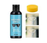 Eyeglass Scratch Repair, Fast-Acting Paste, Long Lasting Polisher, Sunglasses Scratch Removal Cream, Daily Care Maintenance Solution, Restoration Tool for Adults, Beginners, Travelers, 9 x 3 x 3 cm