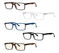Eyekepper 5-Paquete Gafas de Lectura Elegantes Con Bisagra de Resorte de Calidad Para Los Lectores Incluye Gafas del Ordenador +3.5
