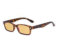 Eyekepper Bloqueo de luz azul Gafas de lectura de ordenador con Lente teñida de ámbar Mujeres Hombres - Rectores Retro - Tortuga +1.50