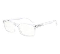 Eyekepper Gafas de Lectura Protección UV Antideslumbramiento Ayuda a la Lectura Anti Azul gafas para presbicia con bisagra de resorte - Transparente +2,50