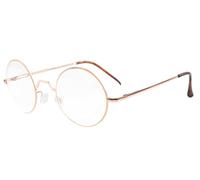 Eyekepper las bisagras de resorte de redondo de marco Gafas de Lectura(Oro, 0.00)