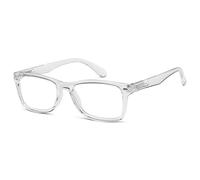 Eyekepper Lectores con estilo para Mujeres Gafas de lectura cómodas Hombres Bisagras de resorte con Marco Transparente +2.25