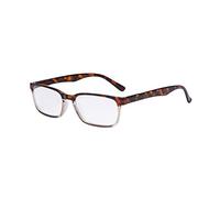 Eyekepper Los lectores resorte retro Bisagras vidrios de lectura Hombres Mujeres (+2.00, Tortuga-Claro)