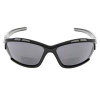 Eyekepper TR90 Sports Gafas de sol bifocales Béisbol Running Fishing Conducción Golf Softball Senderismo negro lentes gris +2.5