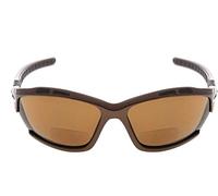 Eyekepper TR90 Sports Gafas de sol bifocales Béisbol Running Fishing Conducción Golf Softball Senderismo pearly marrón marco marrón lente +2.5