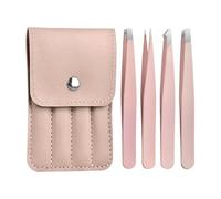 Eyelash Applicator Tool - Slanted Tip Tweezer Kit, Brow Shaping Remover, Facial Grooming Instrument | Non Slip Handle Cosmetic Equipment Set, Volume Isolation Extension Placement for Home