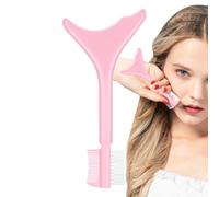 Eyelash Comb Separator, Precision Mascara Guard, 12x5.5x2.5cm, Beginner-Friendly Silicone Lash Grooming Tool for Clump Definition, Portable Eyelash Makeup Applicator