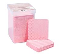 Eyelash Extension Glue Wipes - Lint Free Square Sheets, Portable Beauty Cleaning Pads, Gentle Nail Remover Cloths | Non Woven Wipes For Lash Adhesive Cleanup Salon Home Practice