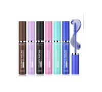 Eyelash mascara in 6 colors, pink, brown, blue, green, purple, brown, makeup set, waterproof and long lasting mascara
