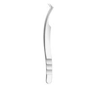 Eyelash Tweezers, Curved High Precision Applicator, Stainless Steel Grafting Tool, Makeup Aid for Women Lash Extension Salon Grooming Daily Rutine Beauty Travel Kit 4.96x0.39 pulgadas