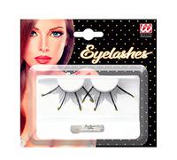 Eyelashes Maxi Spikes W/Gold Glitter Tips Black