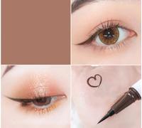 Eyeliner Colores -Delineador de Ojos Waterproof con Punta Rotulador Fina Color Brillante, Duradero y Resistente al Agua (Marrón)