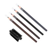 Eyeliner Eyebrow Pencil Set, Eyebrow Pencil Sharpener Professional Salon Makeup Waterproof Microblading Eyebrow Pencil SetEyebrow Pencils Sharpener Set, 4 Eyebrow Pencils and