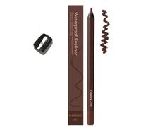 Eyeliner Pencil - 24 Hr Waterproof Eyeliner Duo Sharpenable Eye Pencil, 2 in 1 Eye Liner and Eyebrow Pencils Waterproof Eyeliners, No Smudging, Fading, Smooth and Easy to Color (Chocolate)
