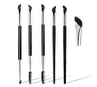 Eyeliner Pinsel Set - 5 piezas de pinceles finos angulados, pinceles de precisión ultra delgados para delineador y cejas, set de brochas para maquillaje de ojos, sello de delineador