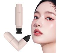 Eyeliner Stamp,Waterproof, Smudge Proof, Quick Drying Gel Eyeliner Set,Foldable One-Piece Double Ended Winged Gel Eyeliners Pencil, Smudge Proof Pen for Beginners (Brown)