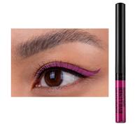 Eyeliner Wasserfest UV Glow Neon,Matte Liquid Eyeliner Set,Glühender Eyeliner Wischfest, Langhaltend, hohe Farbwiedergabe,Halloween Makeup Set Gift For Women-Dunkelpink