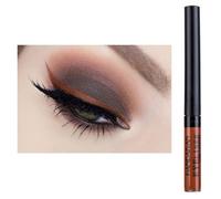 Eyeliner Wasserfest UV Glow Neon,Matte Liquid Eyeliner Set,Glühender Eyeliner Wischfest, Langhaltend, hohe Farbwiedergabe,Halloween Makeup Set Gift For Women-braun-2